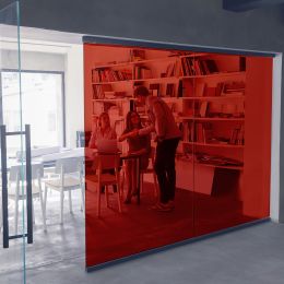 Film couleur rouge transparent