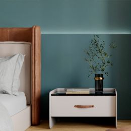 Papier peint autocollant bleu canard mat