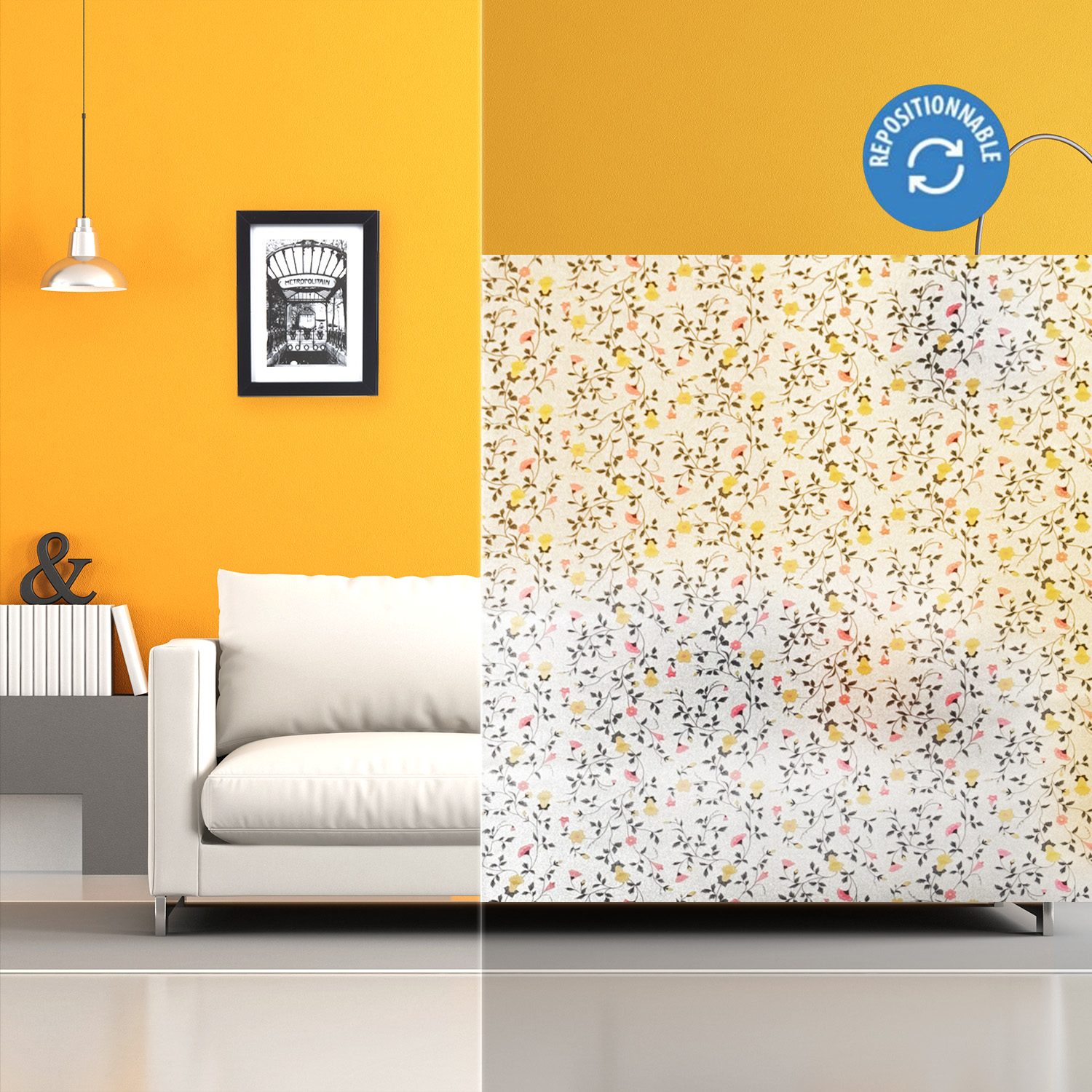 Motifs petites fleurs colorées dépolis