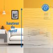 Film repositionnable décoratif motif lignes entrecroisées