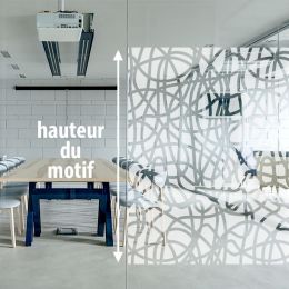 Film décoratif pour vitre motif abstrait