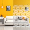 Film décoratif pour vitre motif hexagones dépolis