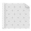Film décoratif pour vitre motif hexagones dépolis