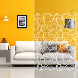 Film décoratif motif lignes blanches abstraites