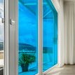 Film couleur bleu azur transparent