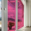 Film couleur framboise transparent