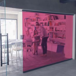 Film couleur framboise transparent