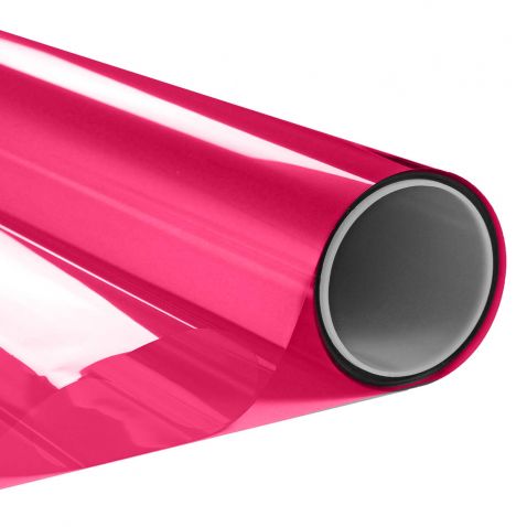 Film couleur framboise transparent