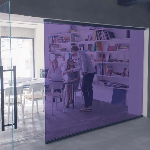 Film couleur prune transparent