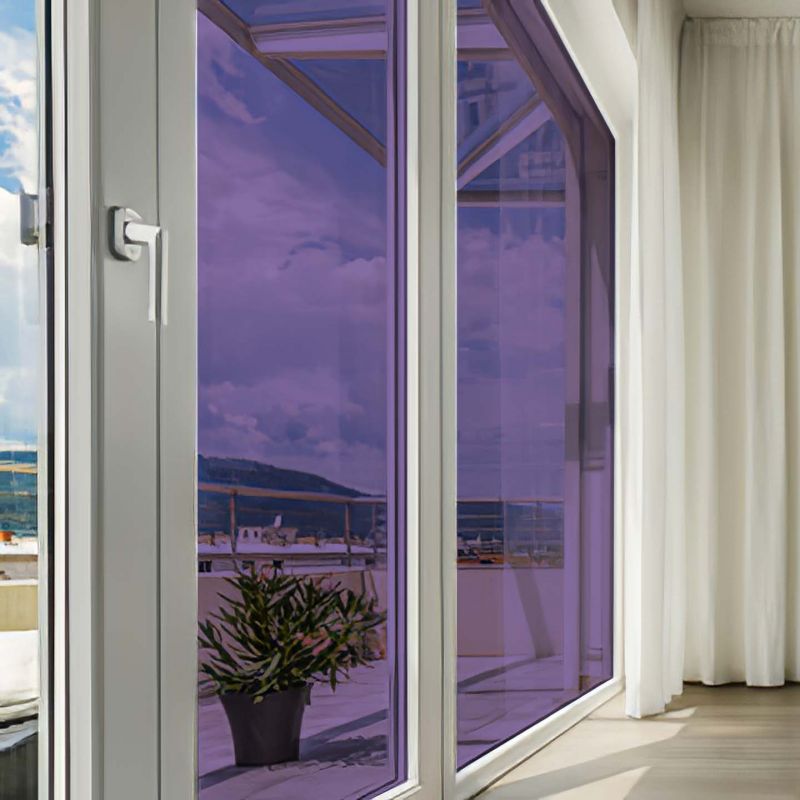 Film couleur prune transparent