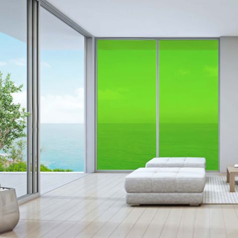 Film couleur vert clair transparent