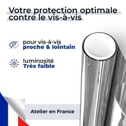 Film Miroir sans Tain lumière allumée - Très miroitant