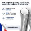Film 2 en 1 anti chaleur et anti vis-à-vis pour pose extérieure - alu clair