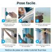 Film opacifiant repositionnable noir mat pour fenêtre