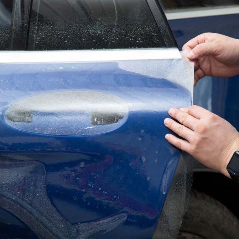 Film de protection auto-cicatrisant de carrosserie de voiture - incolore brillant