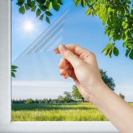 Film solaire anti chaleur faible effet miroir tout vitrage - rejet total énergie solaire 66%