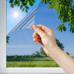 Film solaire anti chaleur Argent clair double vitrage - rejet total énergie solaire 67%