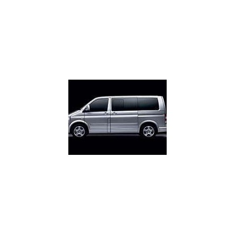 Kit film solaire Volkswagen Caravelle (T5) Court 5 portes (2003 - 2015) 1 porte latérale vitres coulissantes et avec 2 portes arrières