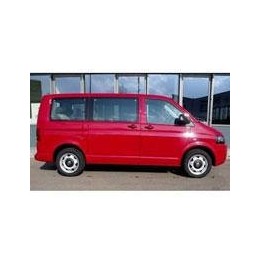 Kit film solaire Volkswagen Transporter T5 (5) Court 4 portes (2003 - 2015) 1 porte latérale, 1 vitre latérale droite fixes, 1 vitre latérale gauche coulissante et hayon