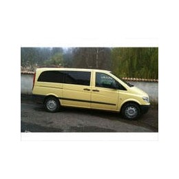 Kit film solaire Mercedes-Benz Vito (2) Extra Long 5 portes (2003 - 2014) 1 porte latérale, 1 vitre ouvrante côté droit et 2 portes arrières