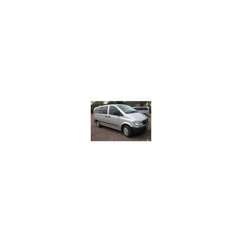 Kit film solaire Mercedes-Benz Vito (2) Long 5 portes (2003 - 2014) 1 porte latérale, 1 vitre ouvrante côté droit et 2 portes arrière