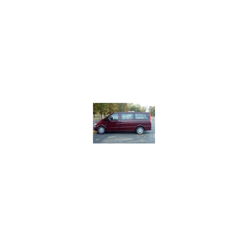 Kit film solaire Mercedes-Benz Vito (2) Long 5 portes (2003 - 2014) 1 porte latérale, vitres fixes et 2 portes arrière