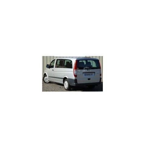 Kit film solaire Mercedes-Benz Vito (2) Compact 4 portes (2003 - 2014) 1 porte latérale, 2 vitres ouvrantes droite et gauche latérales et hayon