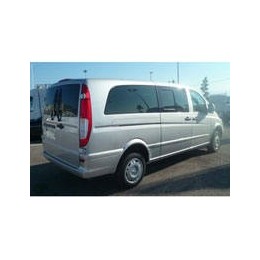 Kit film solaire Mercedes-Benz Viano (1) Extra Long 5 portes (2003 - 2015) 1 porte latérale, 2 vitres ouvrantes droite et gauche latérales et 2 portes arrières