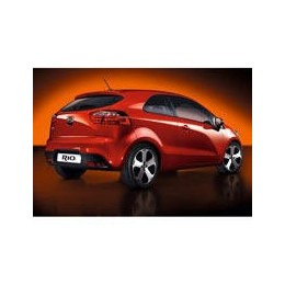 Film Solaire Prédécoupé Pour Kia Rio 3 Portes 2011-2017 - Teinté 5% Noir Fumé, Vitres Arrière Et Lunette