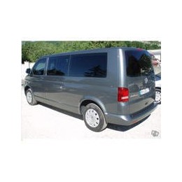 Kit film solaire Volkswagen Transporter T5 (5) Long 4 portes (2003 - 2015) 1 vitre latérale droite fixes, 1 vitre latérale gauche coulissante et hayon