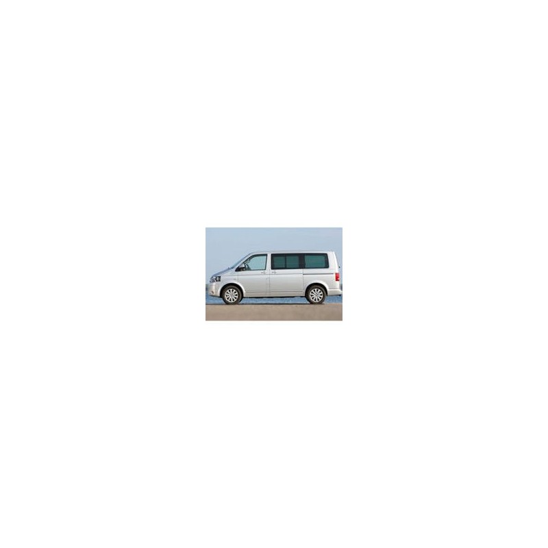 Kit film solaire Volkswagen Transporter T5 (5) Court 5 portes (2003 - 2015) 2 portes coulissantes avec vitres ouvrantes et hayon