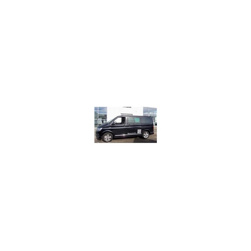 Kit film solaire Volkswagen Transporter T6 (6) Court 6 portes (depuis 2016) 2 portes latérales avec vitres ouvrantes et 2 portes arrières