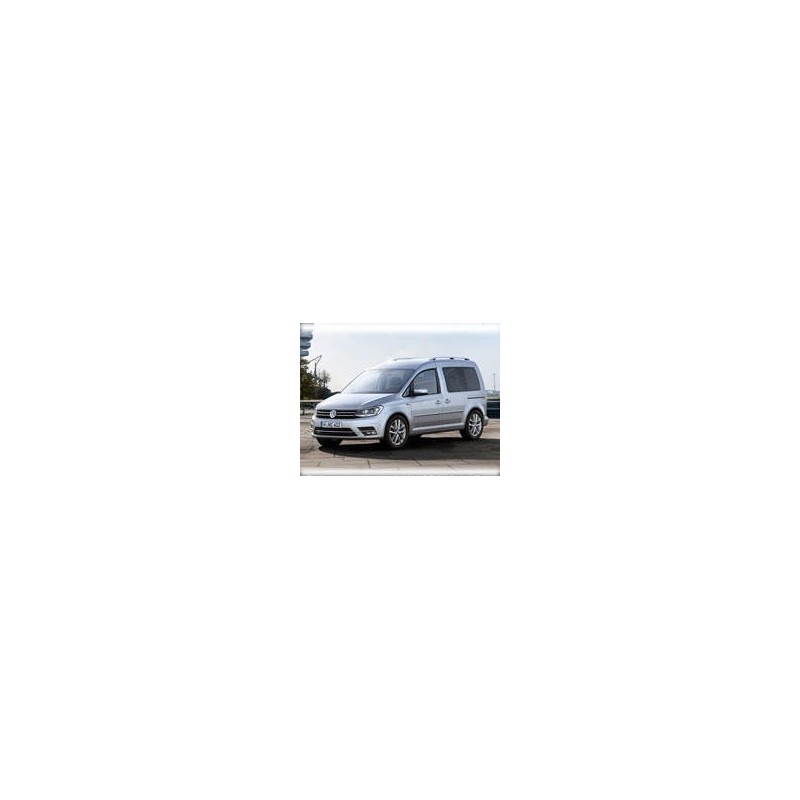 Kit film solaire Volkswagen Caddy (3) 5 portes (2004 - 2016) 2 portes latérales, 1 vitre coulissante à droite 1 fixe à gauche et hayon