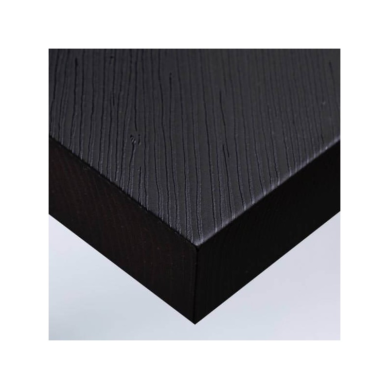 Papier adhésif meuble aspect bois noir ou revêtement mural original et résistant