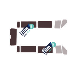 Kit film solaire Ford Transit (4) Long 4 portes (2000 - 2013) 1 portes latérale, vitres latérales fixes et hayon