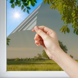 Film solaire anti chaleur bronze simple vitrage - rejet total énergie solaire 76%