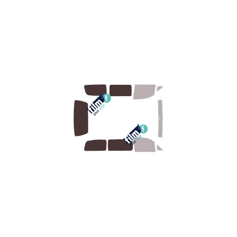 Kit film solaire Hyundai Satellite (1) Court 4 portes (1997 - 2007) 1 porte latérale et vitres fixes